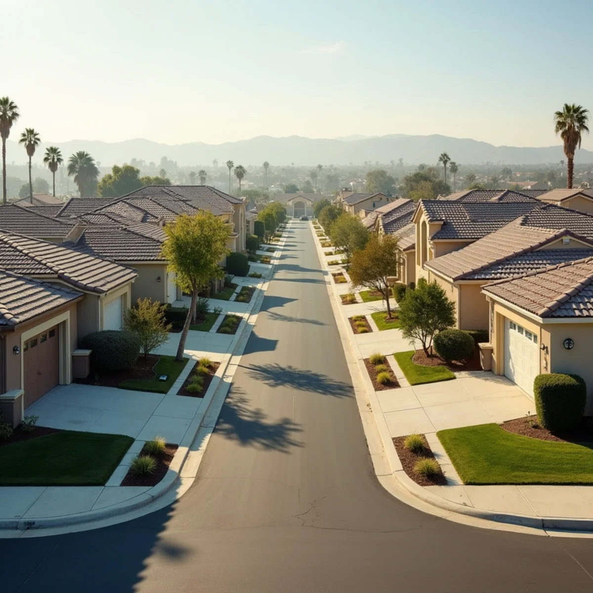 Ivey Ranch family homes with tile and shingle roofs.